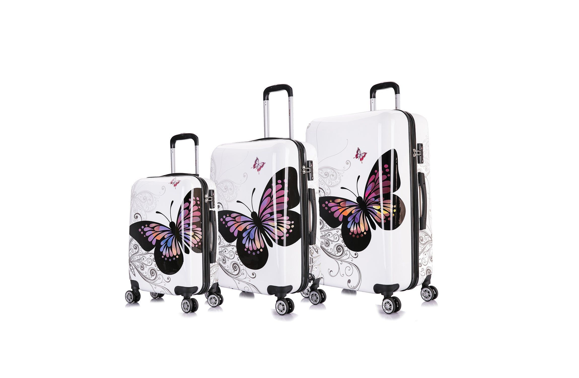 Prints Lightweight Hardside Spinner 3 Piece Set 20,24,28 inch