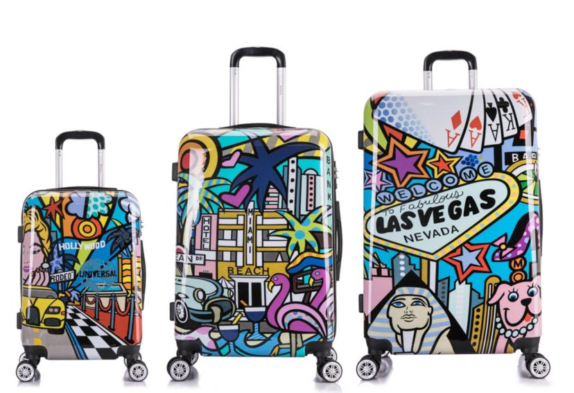 Prints Lightweight Hardside Spinner 3 Piece Set 20,24,28 inch