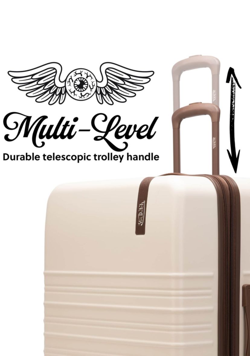 Von Dutch Retro Trek 3-Piece Expandable Hardside Spinner Luggage