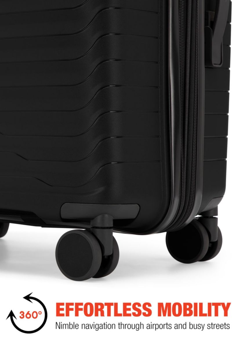 Bobcat® Excavator 3-Piece Expandable Hardside Spinner Luggage Set with TSA Lock