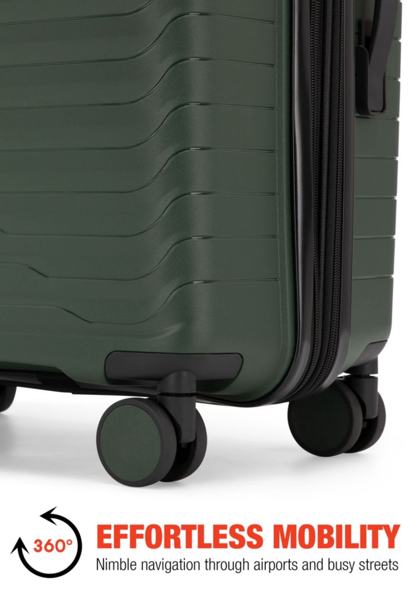 Bobcat® Excavator 3-Piece Expandable Hardside Spinner Luggage Set with TSA Lock
