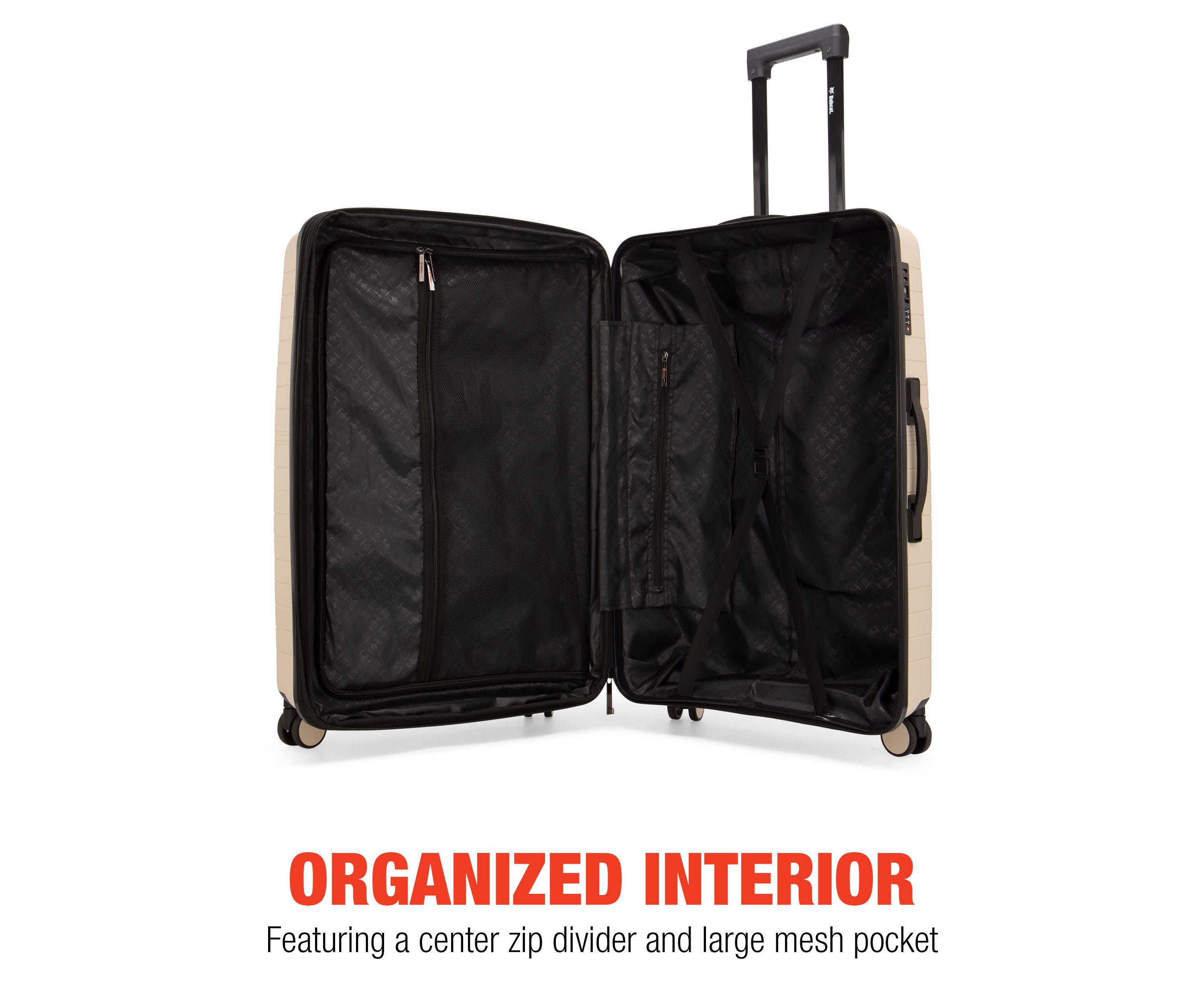 Bobcat® Excavator 3-Piece Expandable Hardside Spinner Luggage Set with TSA Lock