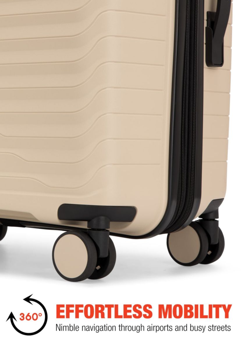 Bobcat® Excavator 3-Piece Expandable Hardside Spinner Luggage Set with TSA Lock