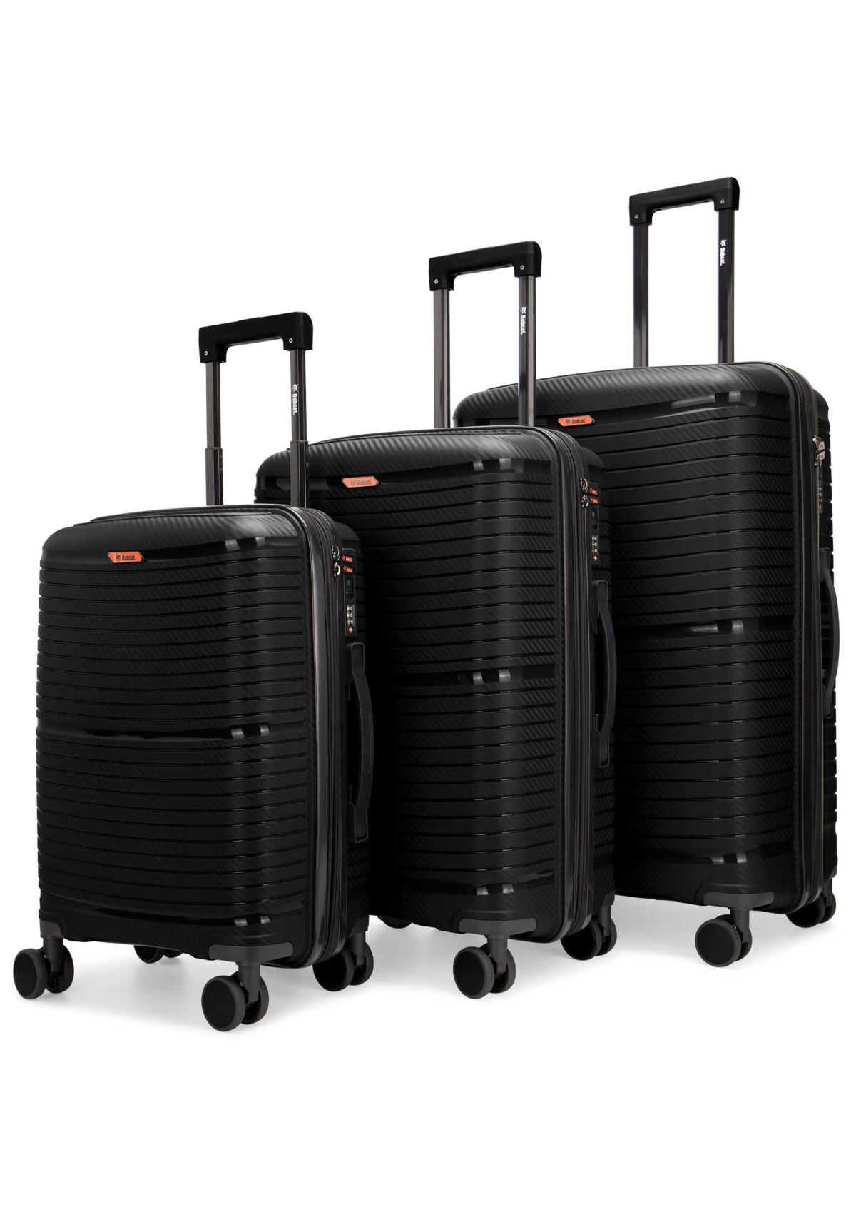 Bobcat® Trencher 3-Piece Expandable Hardside Spinner Luggage Set with TSA Lock