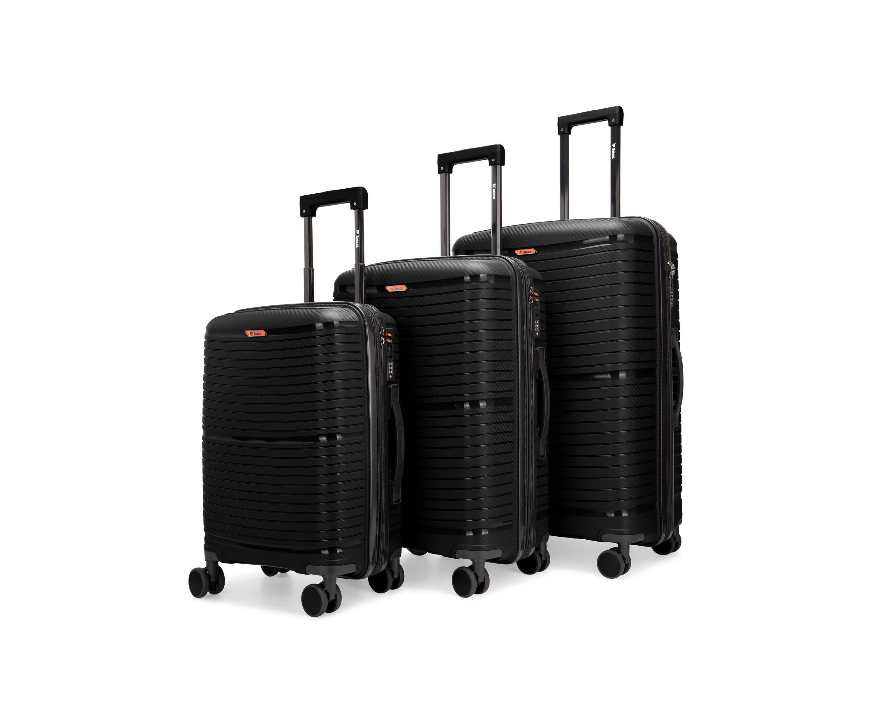 Bobcat® Trencher 3-Piece Expandable Hardside Spinner Luggage Set with TSA Lock