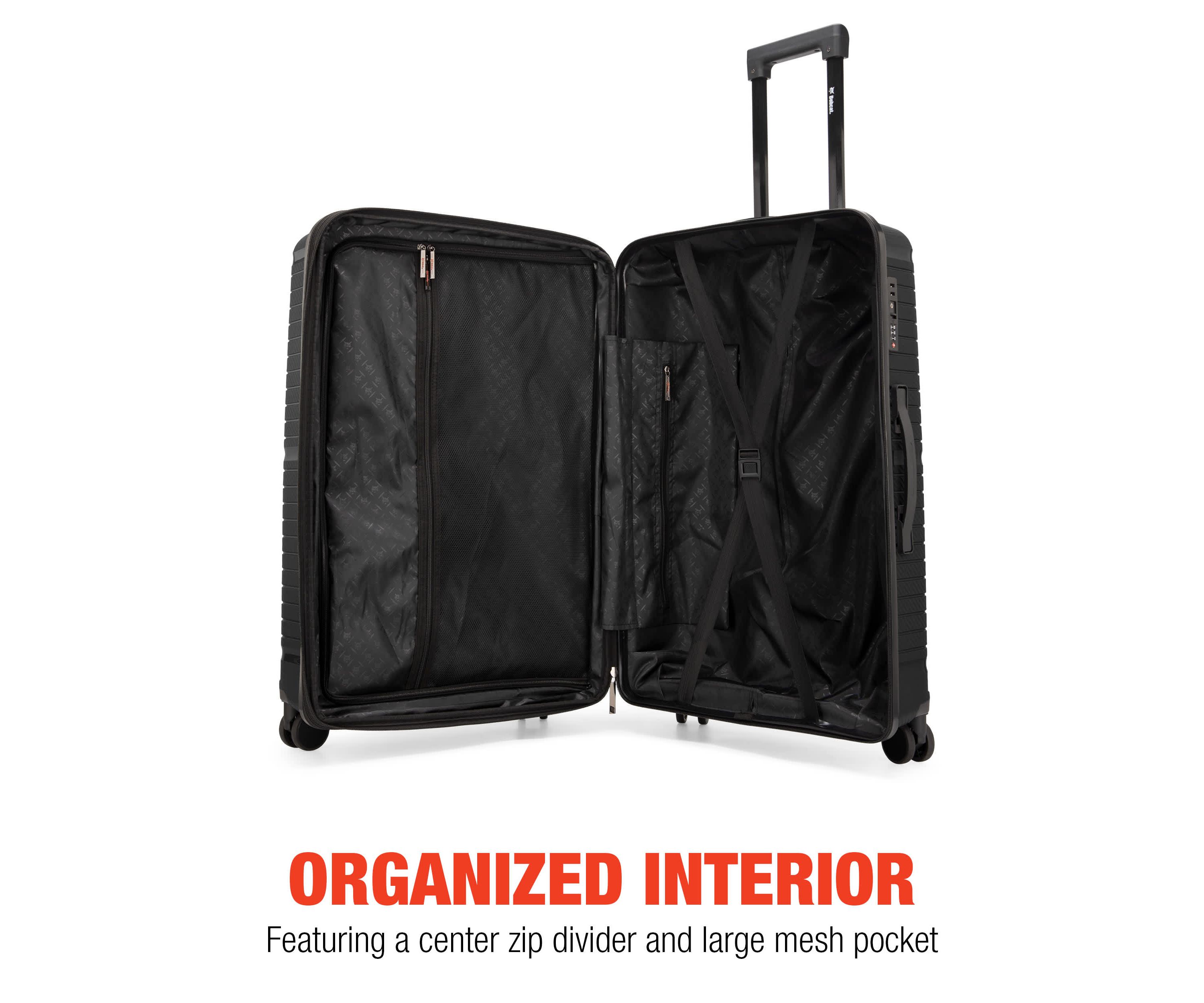 Bobcat® Trencher 3-Piece Expandable Hardside Spinner Luggage Set with TSA Lock