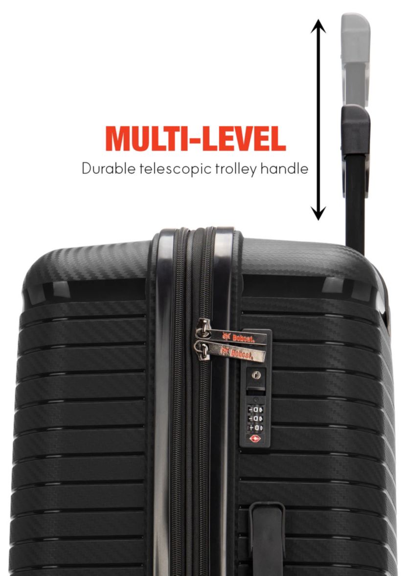Bobcat® Trencher 3-Piece Expandable Hardside Spinner Luggage Set with TSA Lock