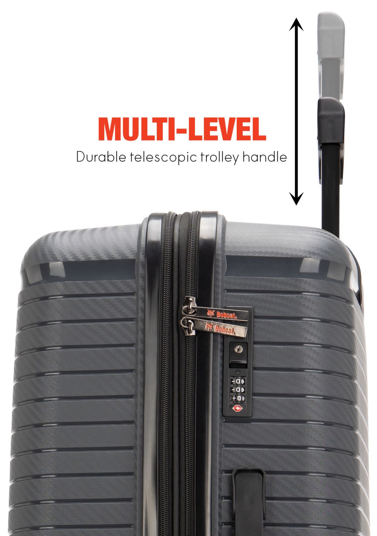 Bobcat® Trencher 3-Piece Expandable Hardside Spinner Luggage Set with TSA Lock