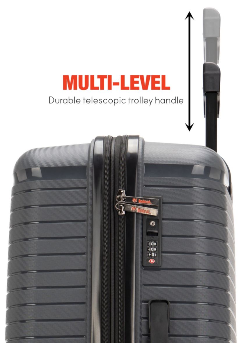 Bobcat® Trencher 3-Piece Expandable Hardside Spinner Luggage Set with TSA Lock