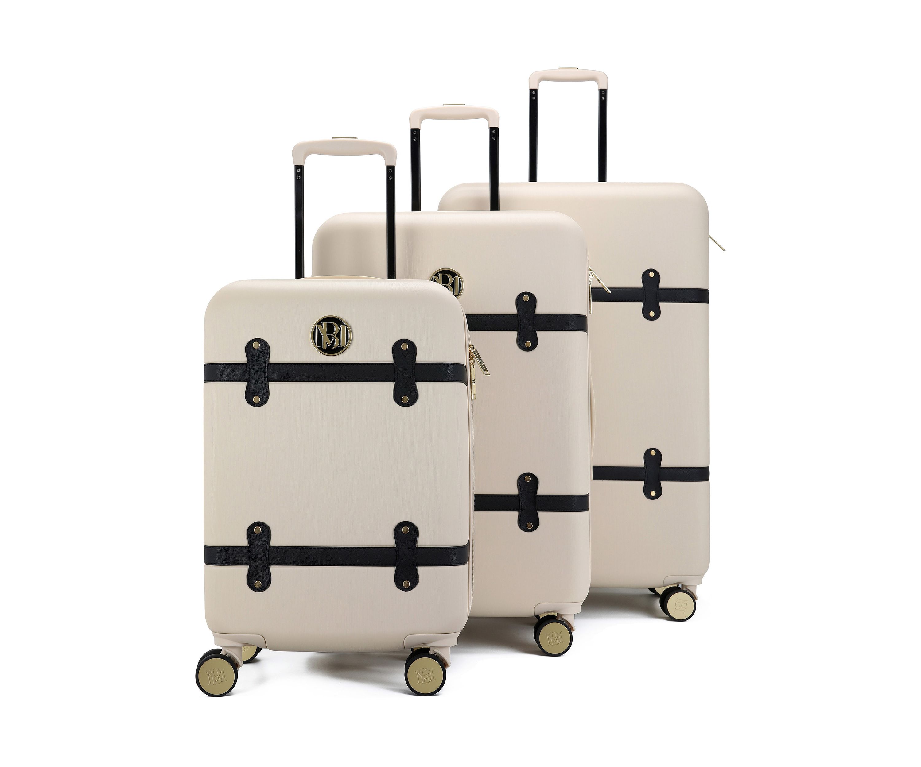 Grace 3 Piece Expandable Retro Luggage Set