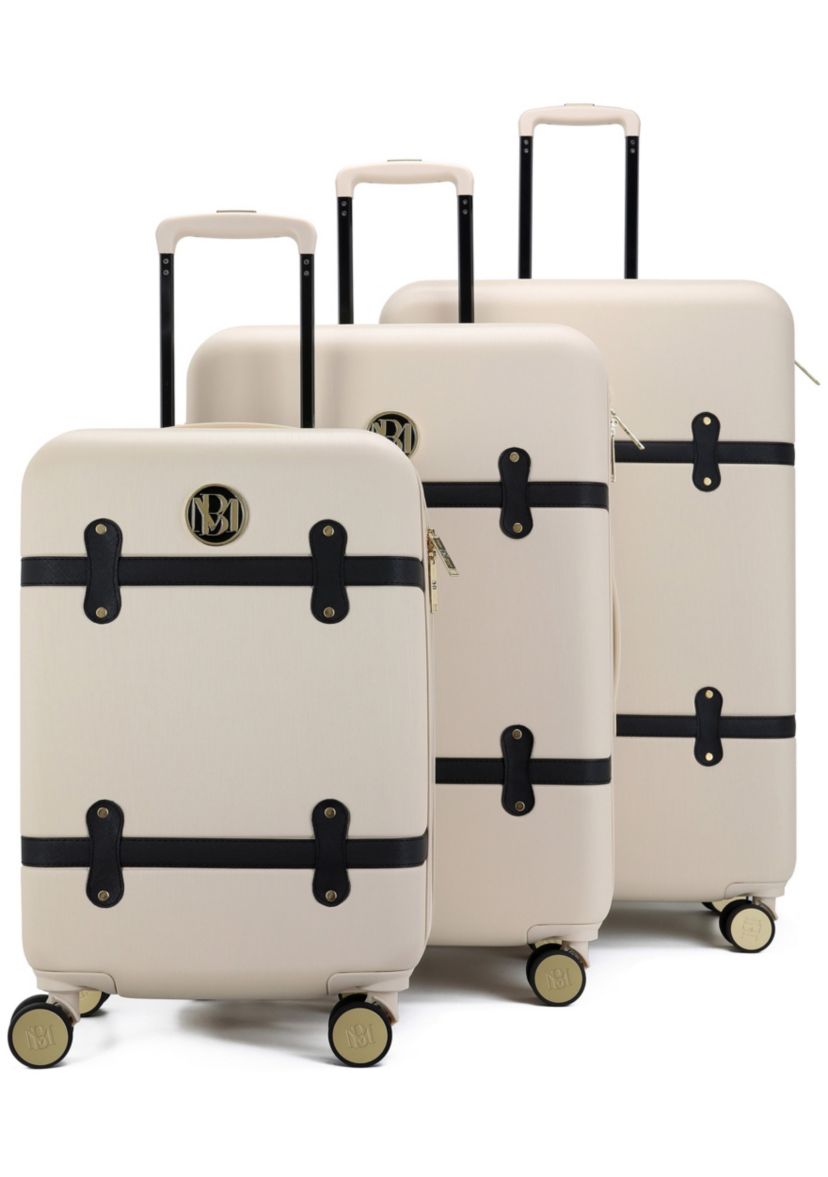 Grace 3 Piece Expandable Retro Luggage Set