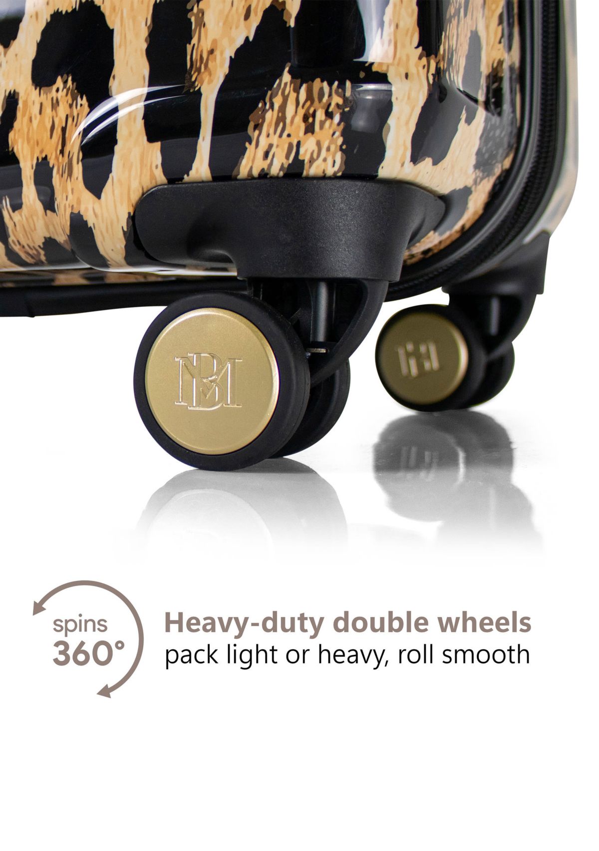 Leopard 3 Piece Expandable Luggage Set