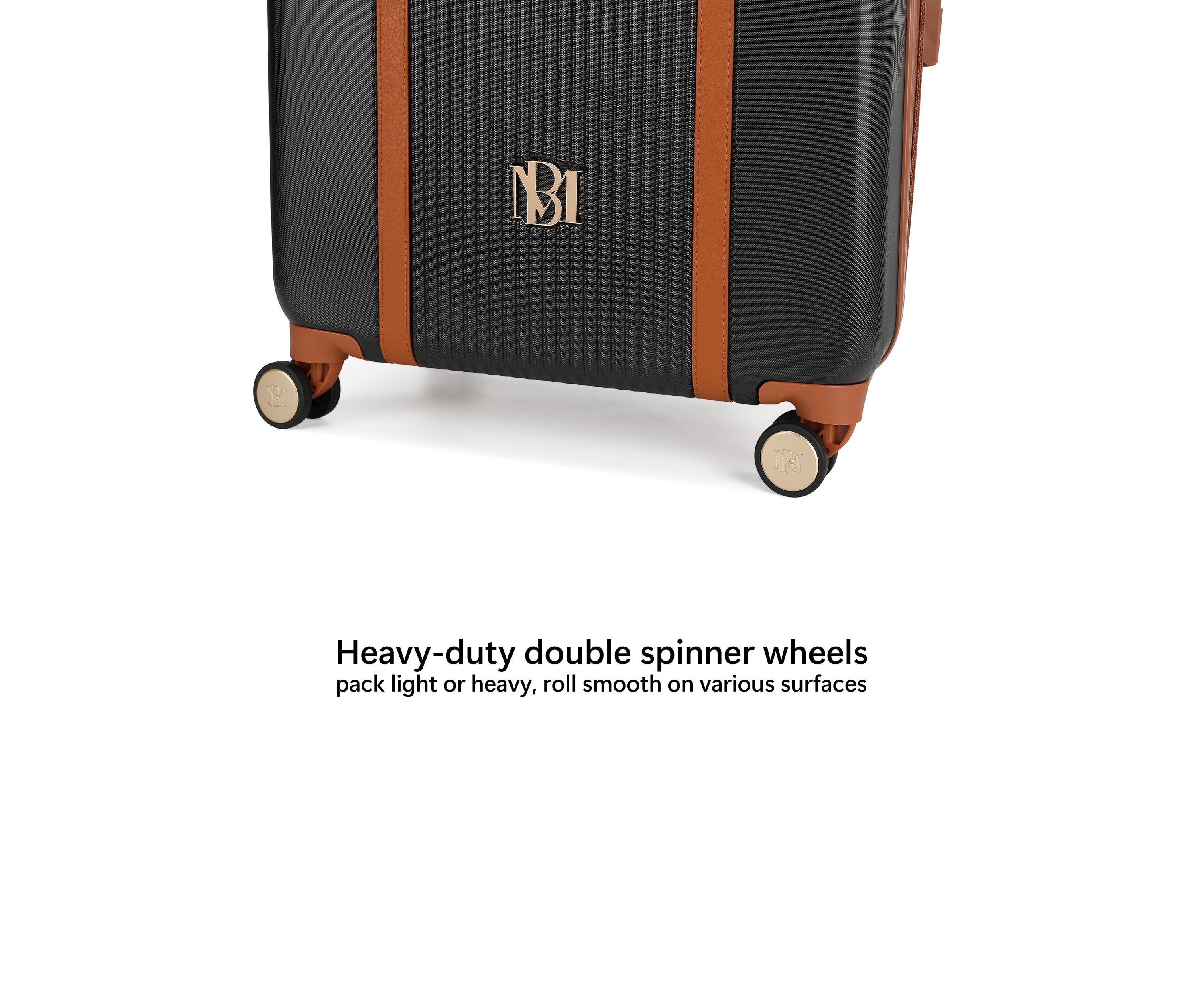 Mia 3 Piece Expandable Retro Luggage Set