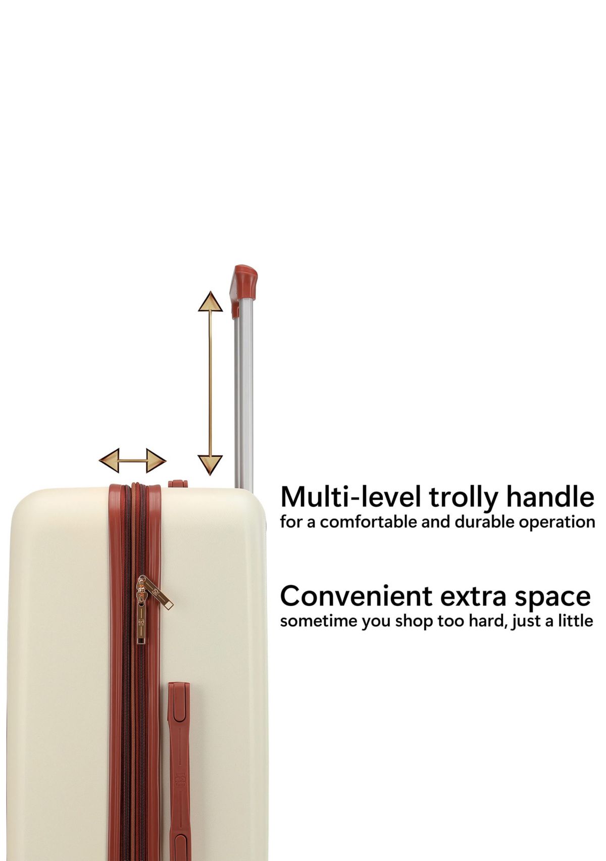 Mia 3 Piece Expandable Retro Luggage Set