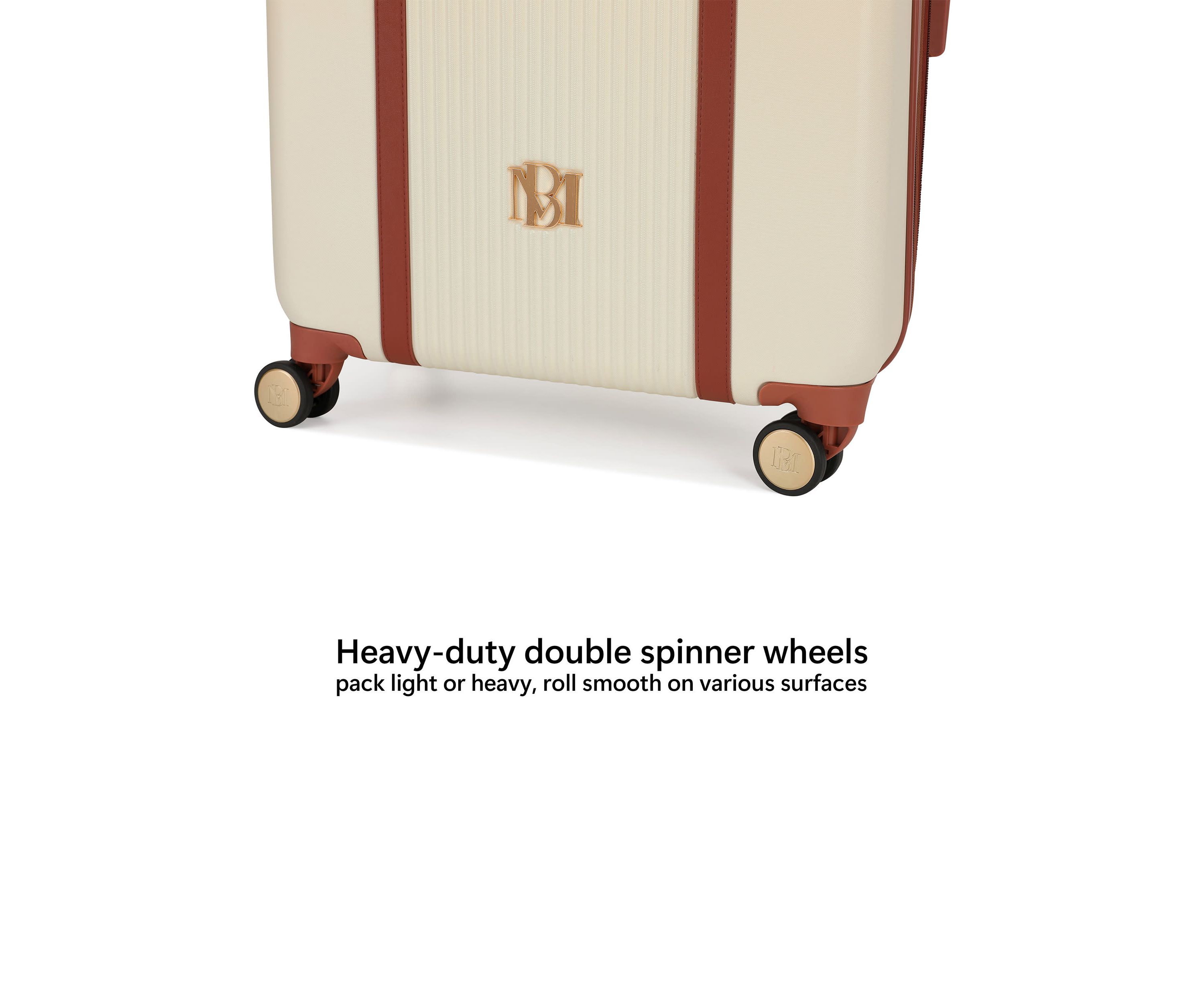 Mia 3 Piece Expandable Retro Luggage Set