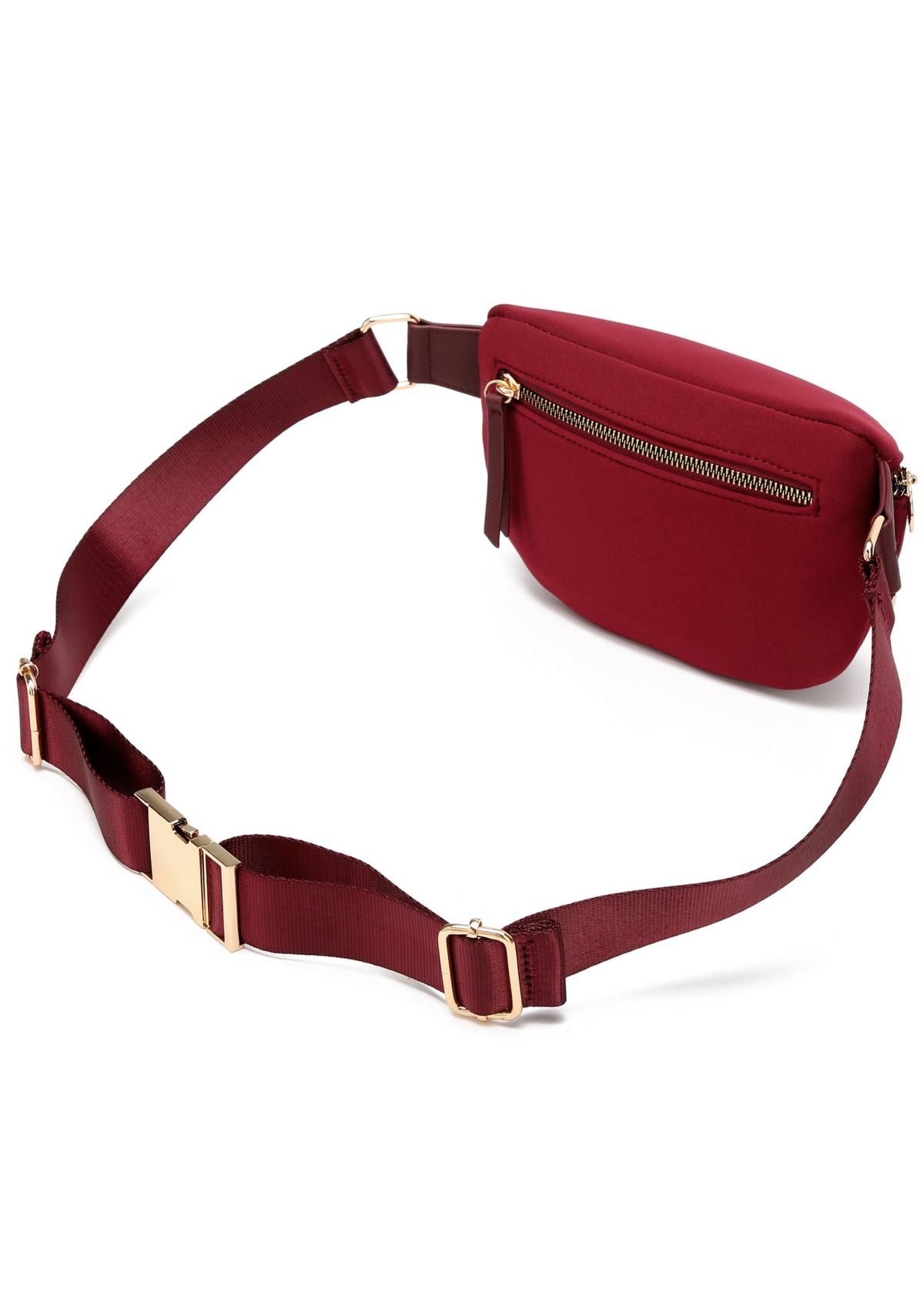 Sage Neoprene and Vegan Leather Belt Bag