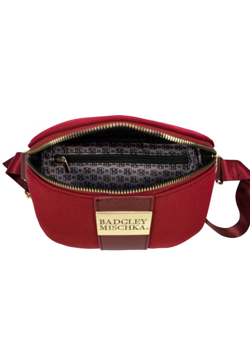 Sage Neoprene and Vegan Leather Belt Bag