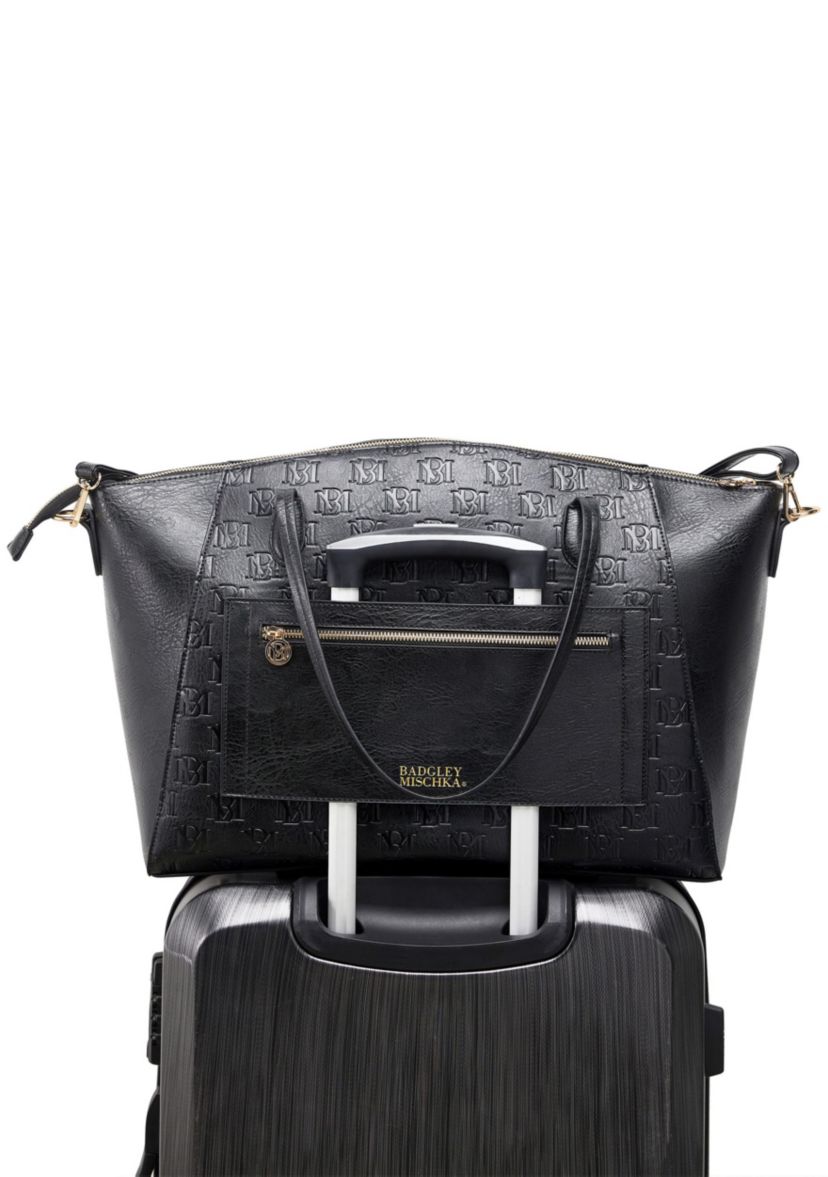 Caroline Vegan Leather Weekender Tote Bag