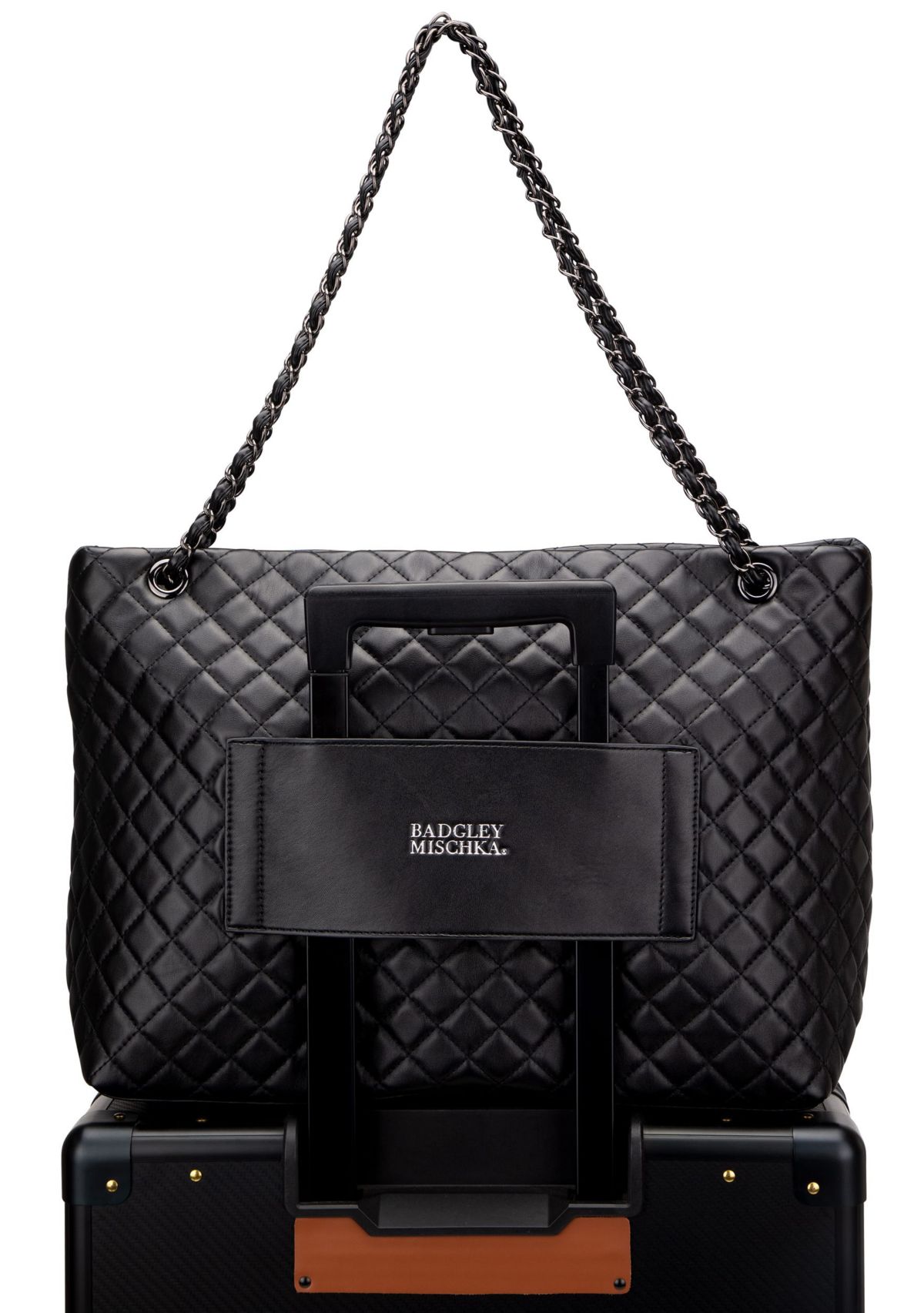 Diana Quilted Vegan Leather Weekender Tote Bag