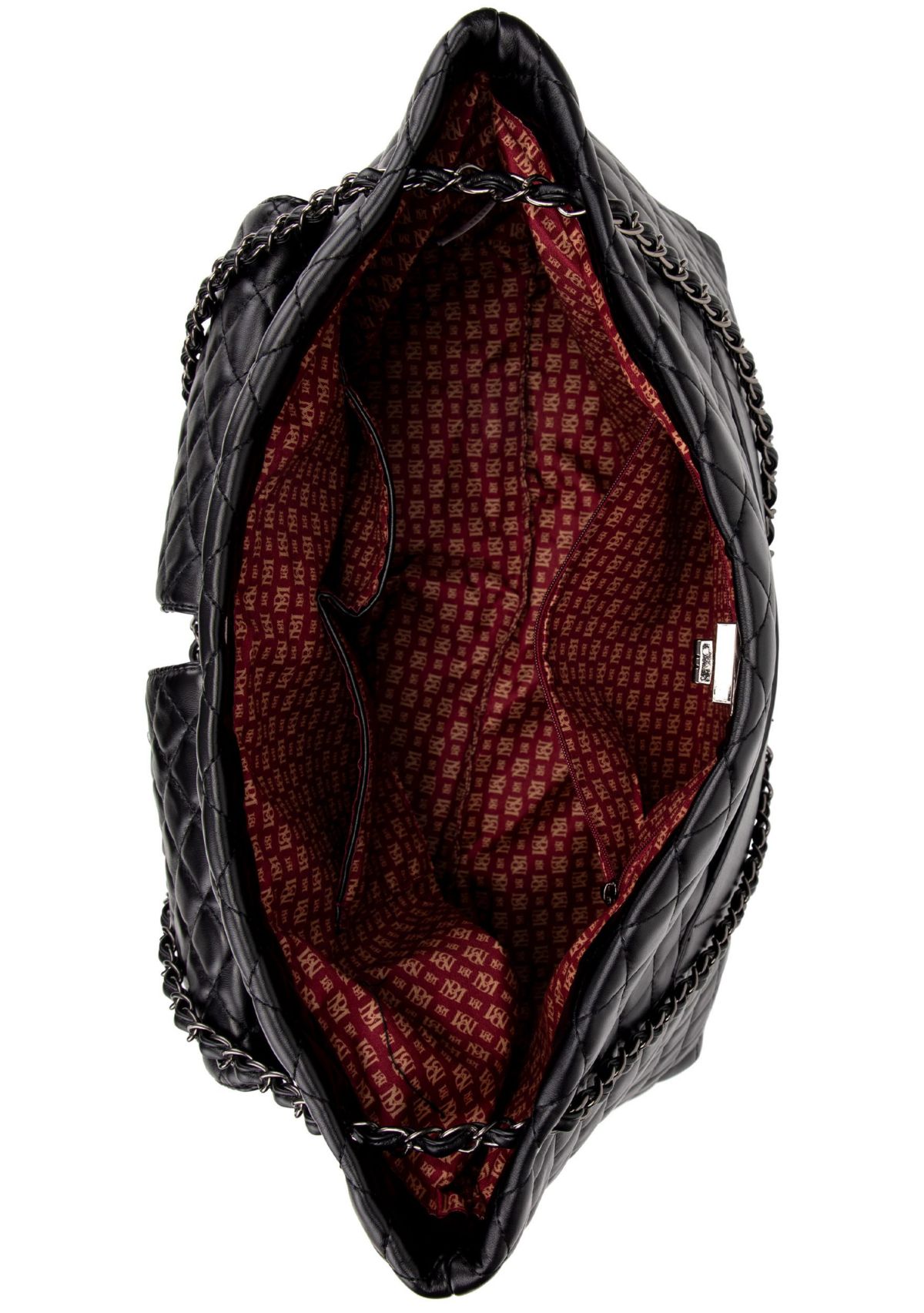 Diana Quilted Vegan Leather Weekender Tote Bag