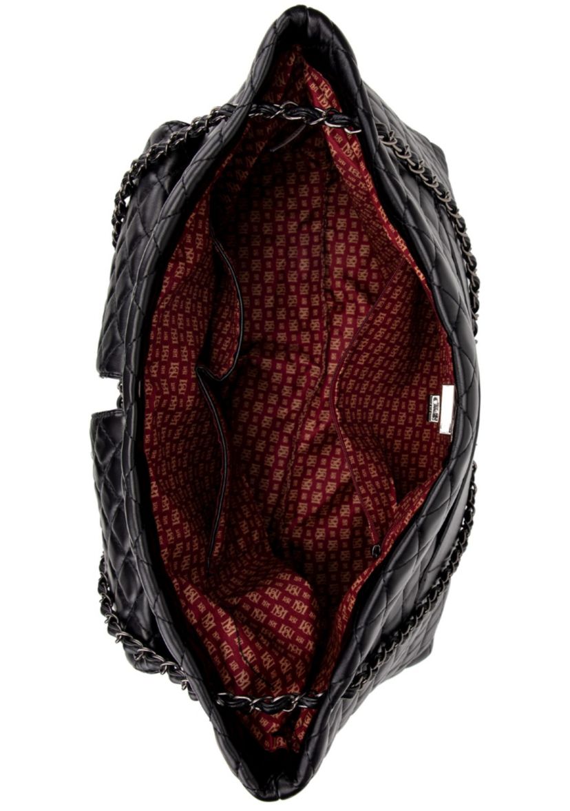 Diana Quilted Vegan Leather Weekender Tote Bag