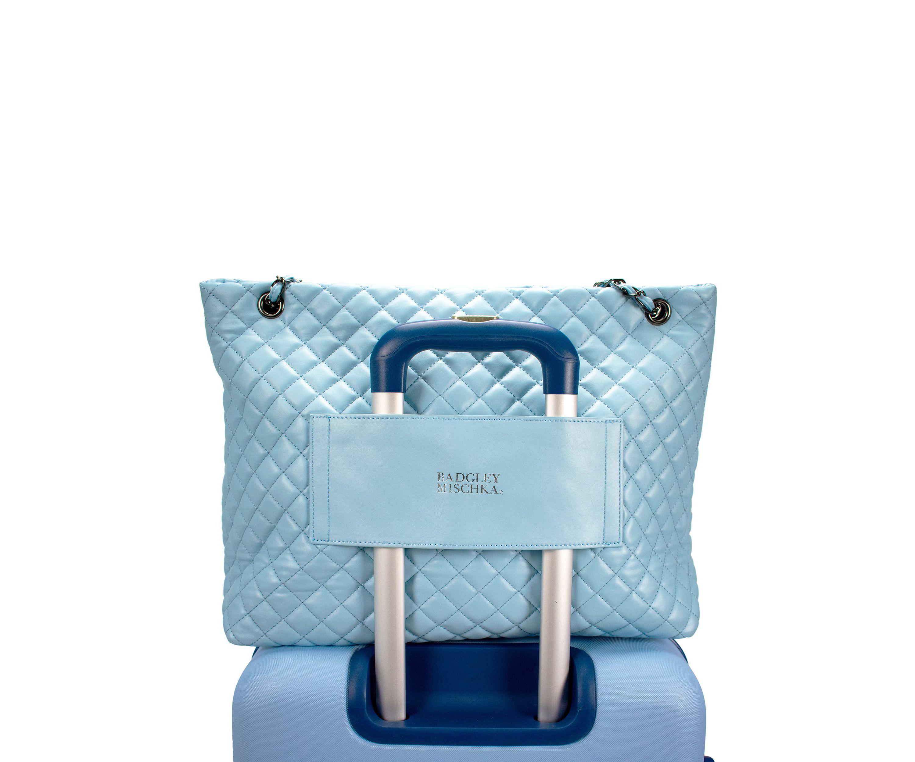 Diana Quilted Vegan Leather Weekender Tote Bag