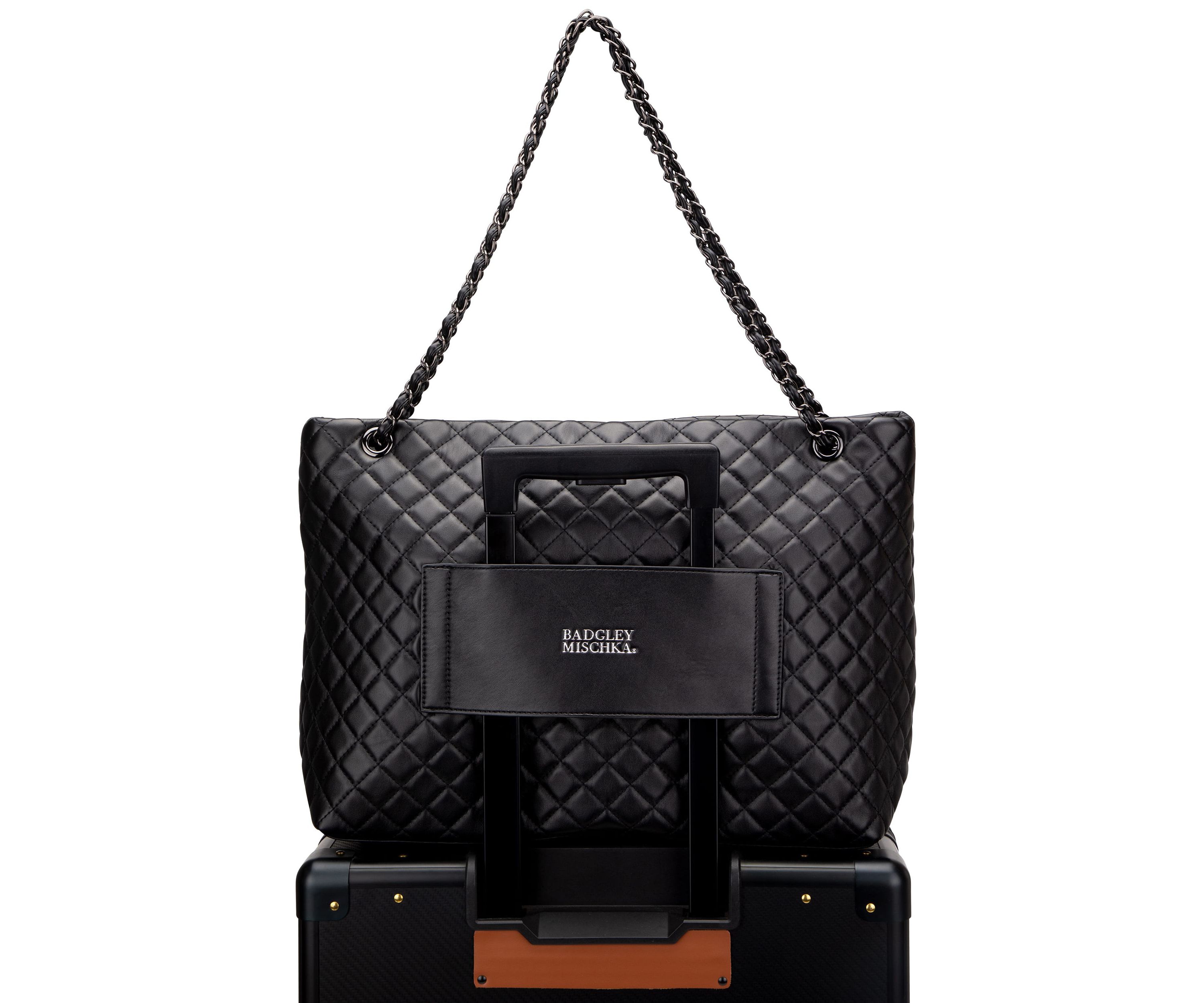 Diana XL Quilted Vegan Leather Weekender Tote Bag