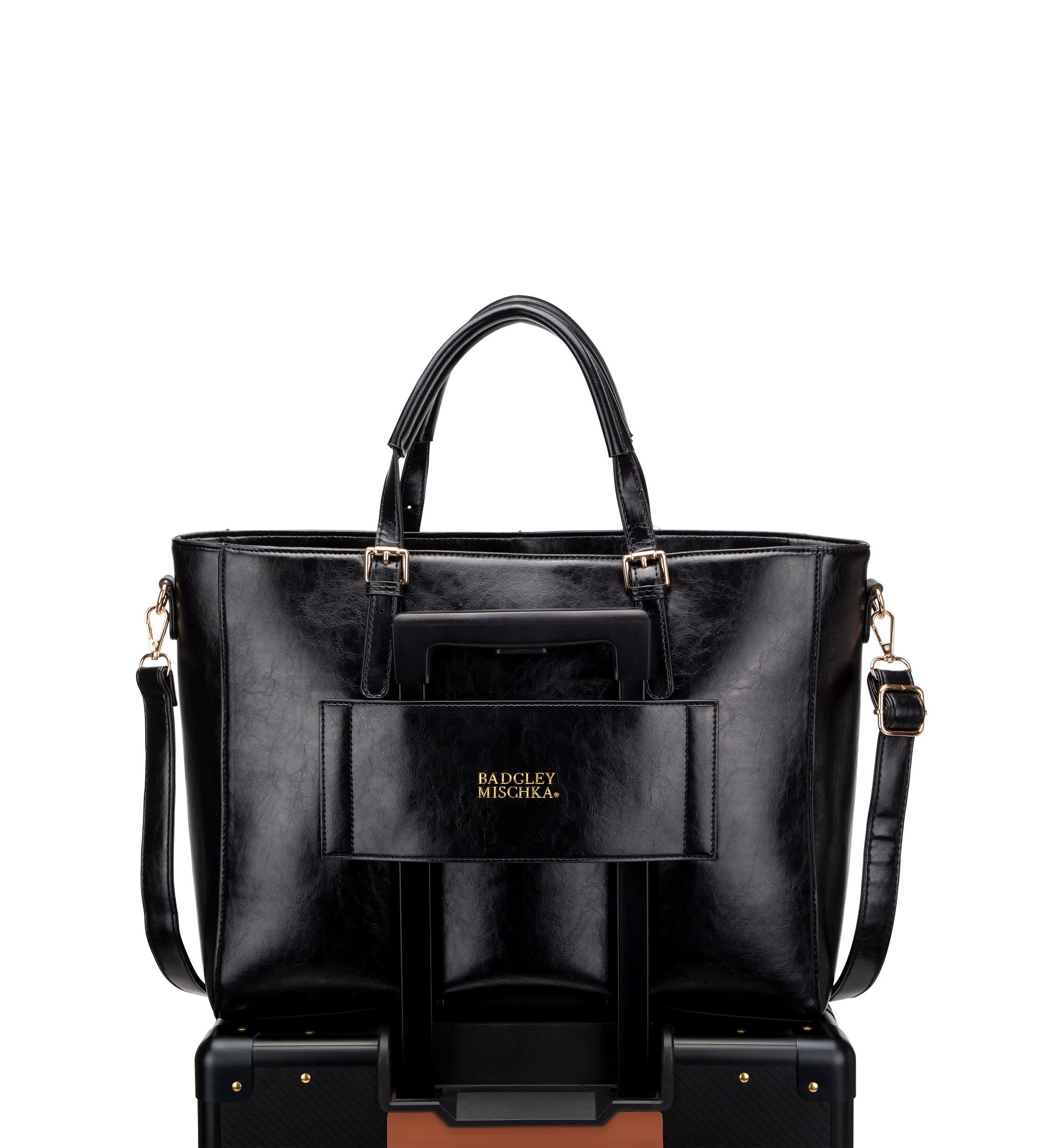 Julia Rustic Vegan Leather Weekender Tote Bag