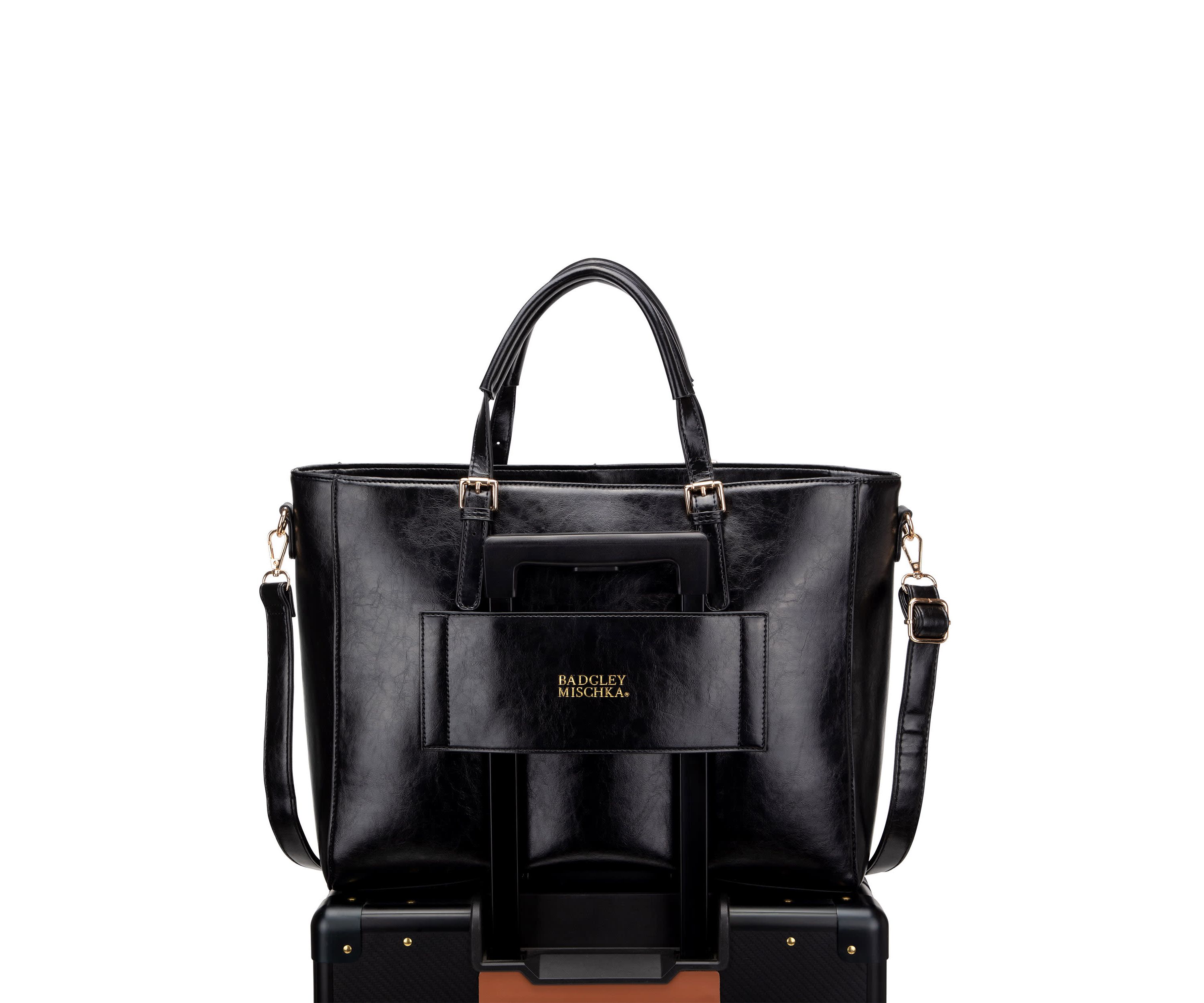 Julia Rustic Vegan Leather Weekender Tote Bag