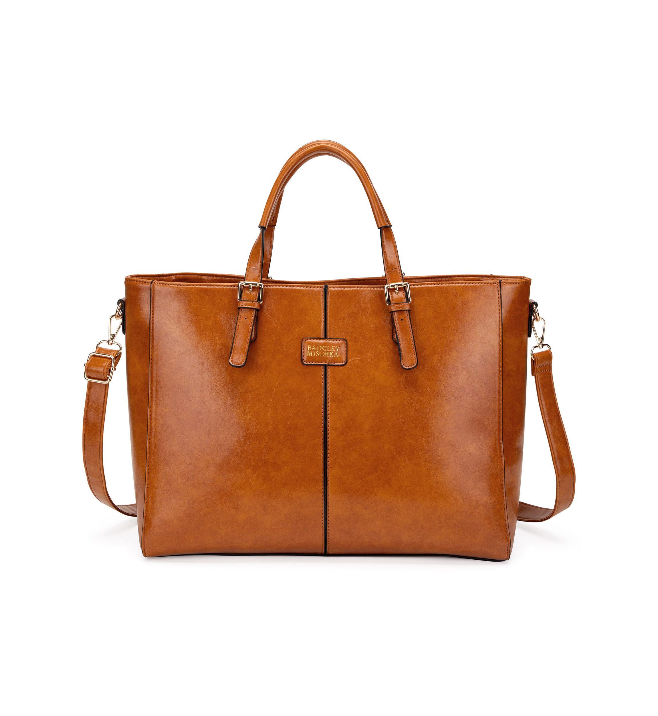 Julia Rustic Vegan Leather Weekender Tote Bag