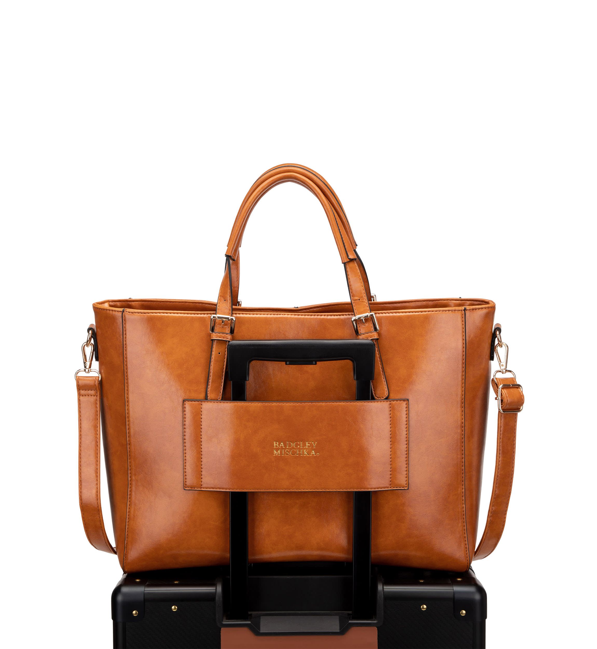 Julia Rustic Vegan Leather Weekender Tote Bag