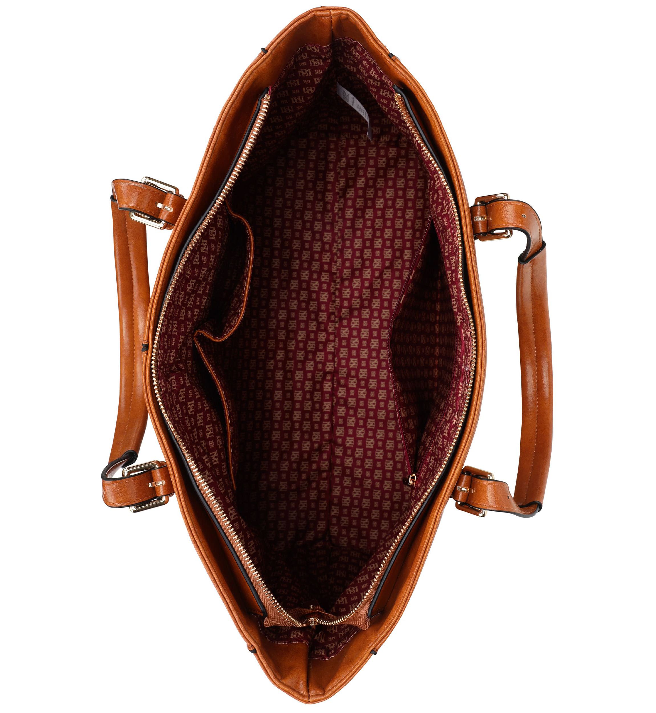 Julia Rustic Vegan Leather Weekender Tote Bag