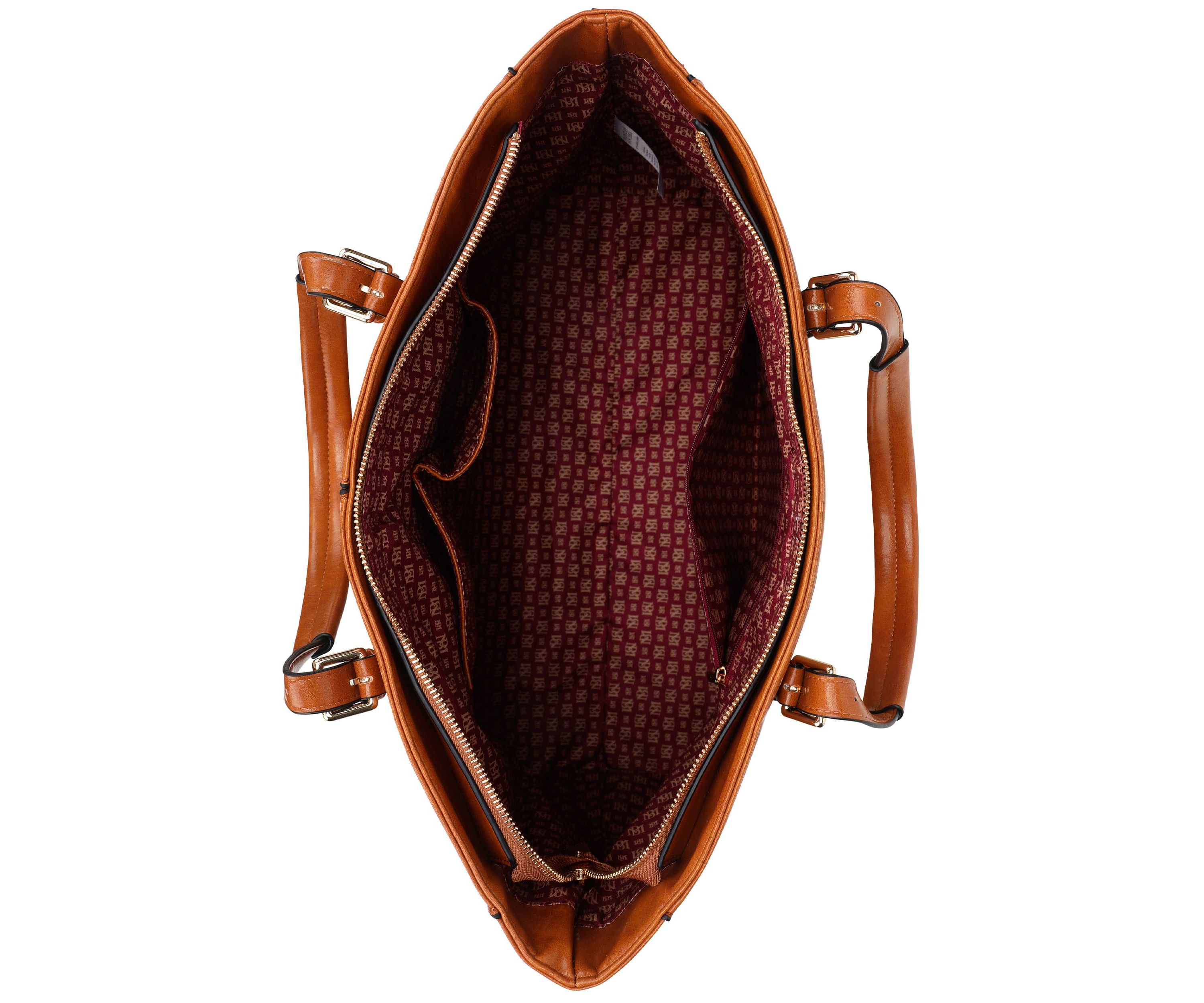 Julia Rustic Vegan Leather Weekender Tote Bag