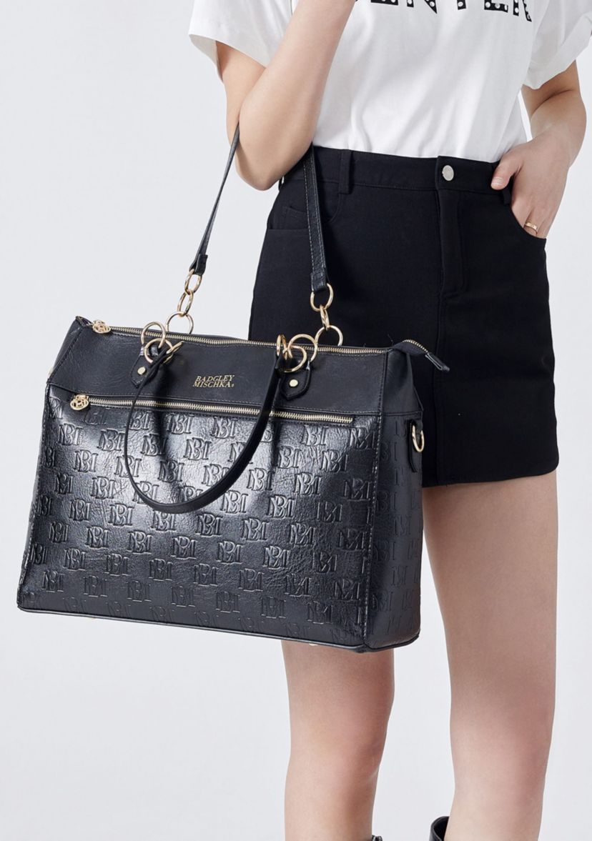 Madalyn Vegan Leather Weekender Tote Bag