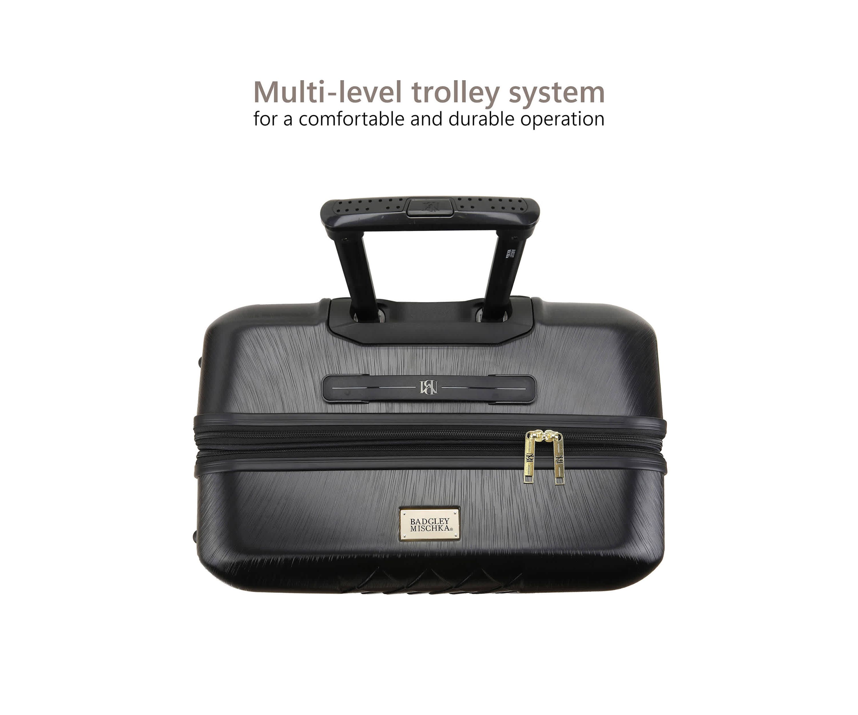 Diamond 3 Piece Expandable Spinner Luggage Set
