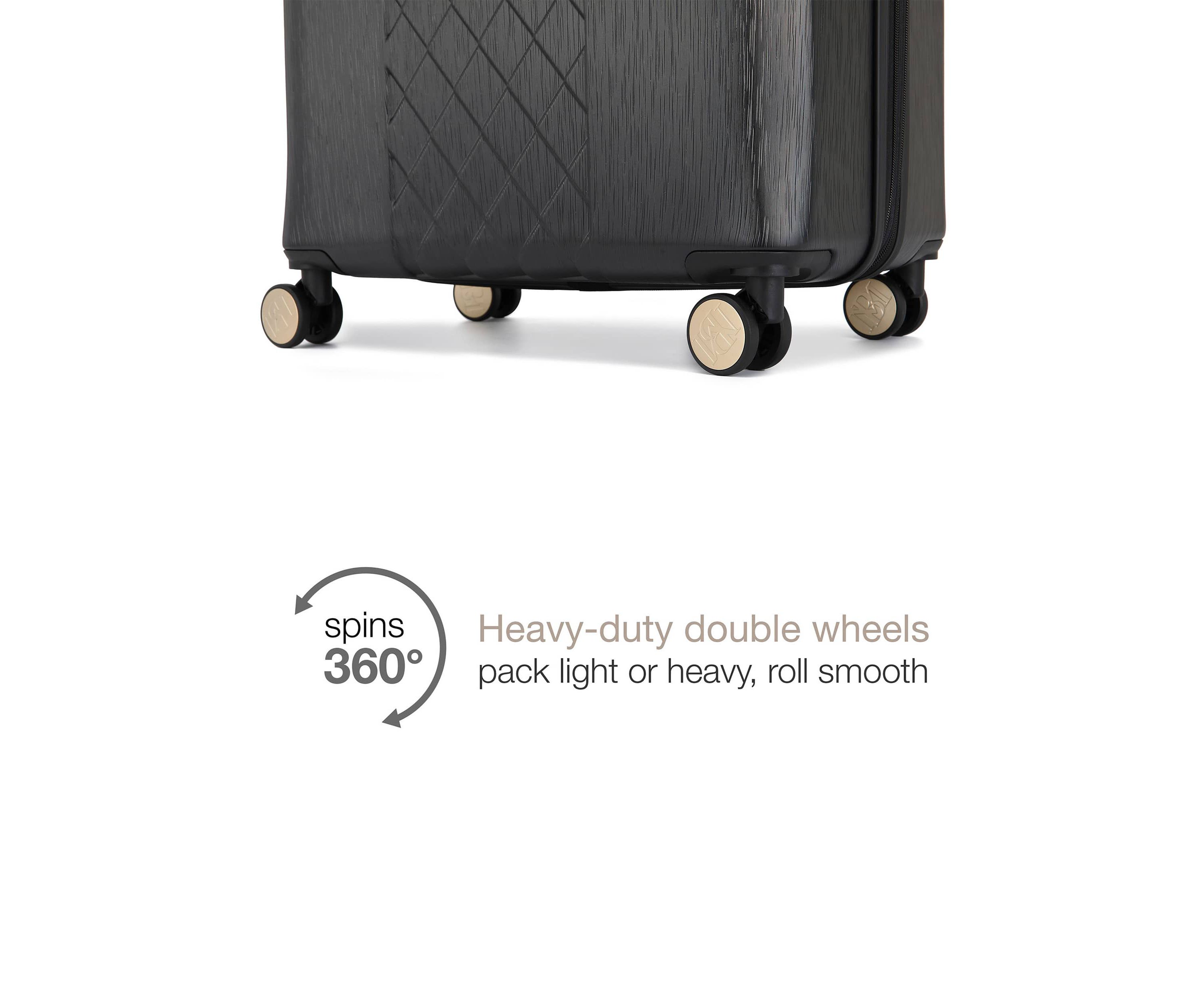 Diamond 3 Piece Expandable Spinner Luggage Set