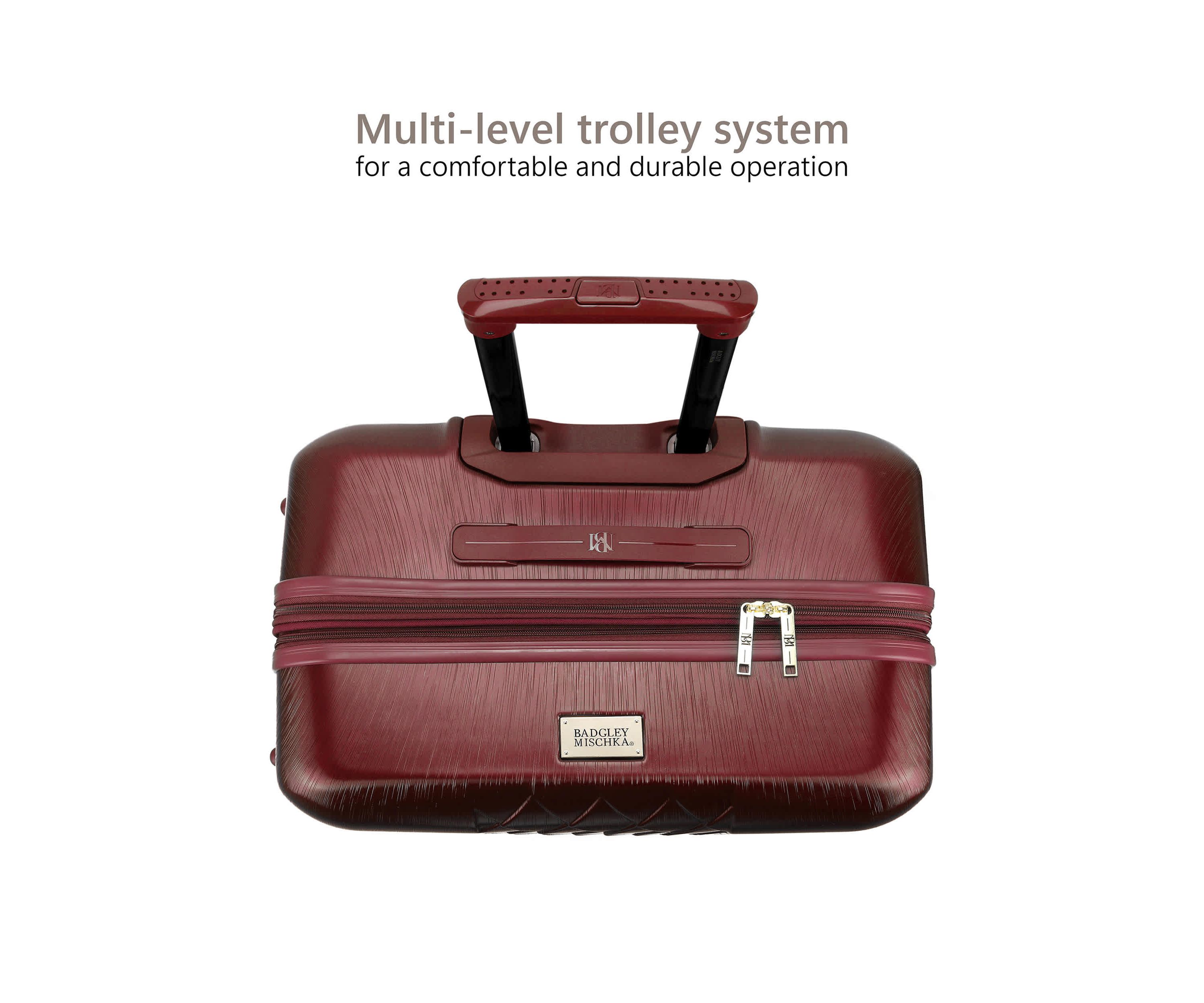 Diamond 3 Piece Expandable Spinner Luggage Set
