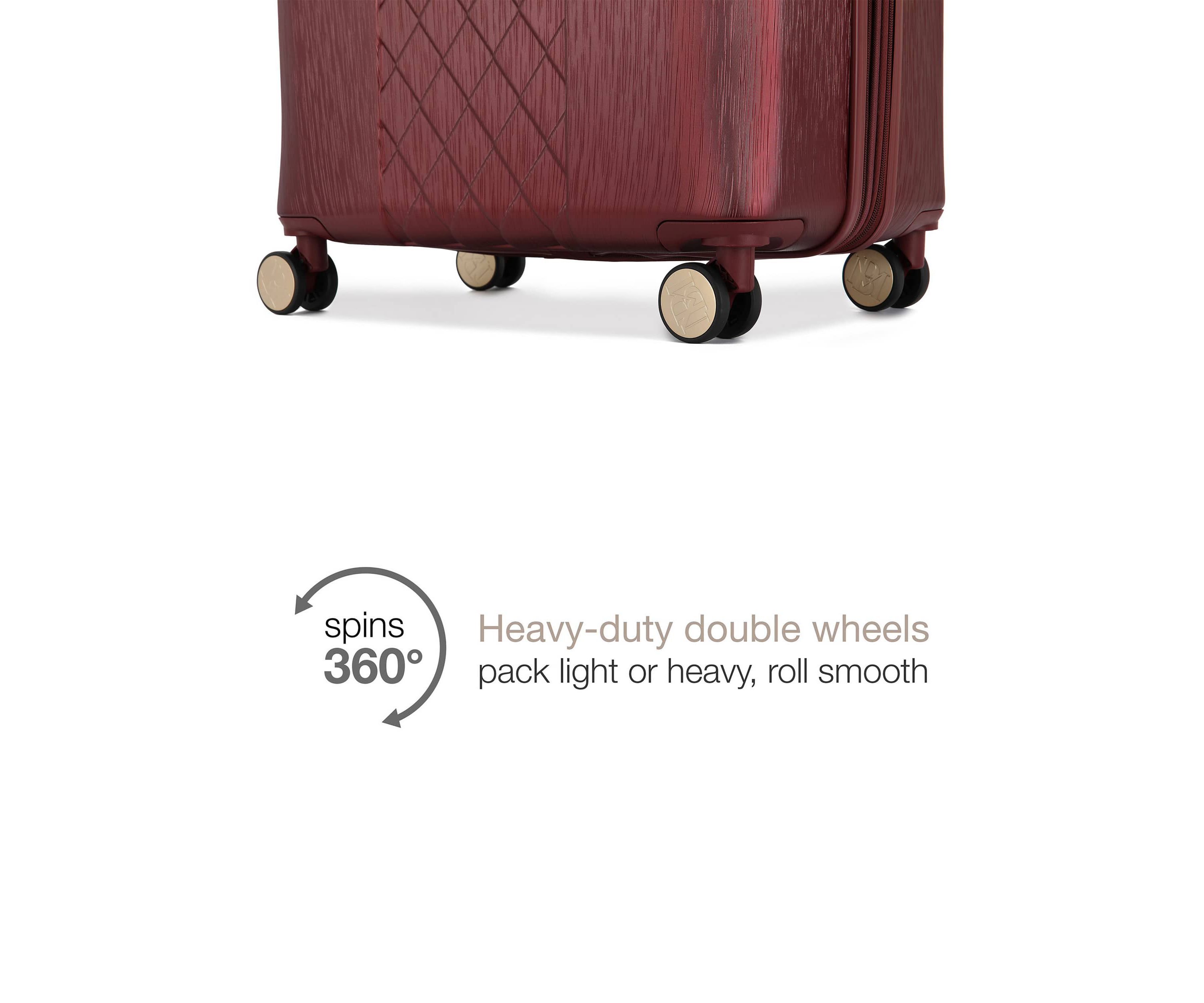 Diamond 3 Piece Expandable Spinner Luggage Set