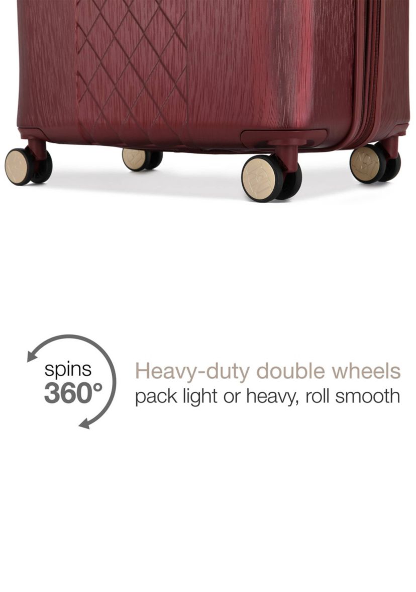 Diamond 3 Piece Expandable Spinner Luggage Set