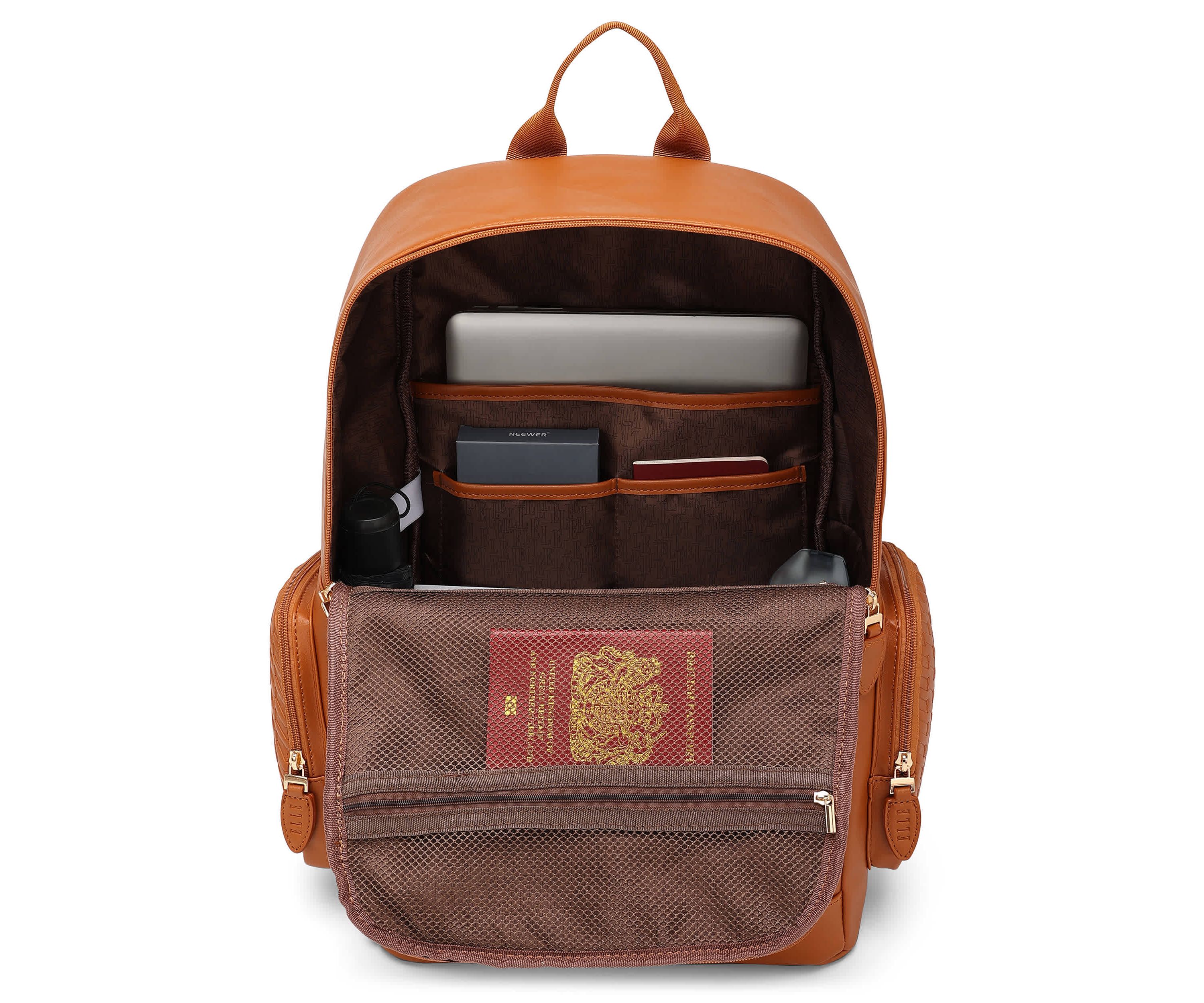 Leisure Luxe 27L Vegan Leather Backpack