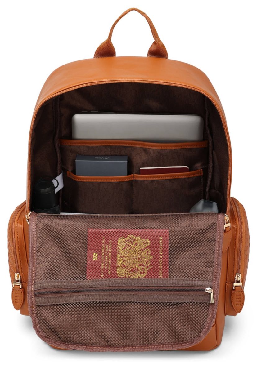 Leisure Luxe 27L Vegan Leather Backpack