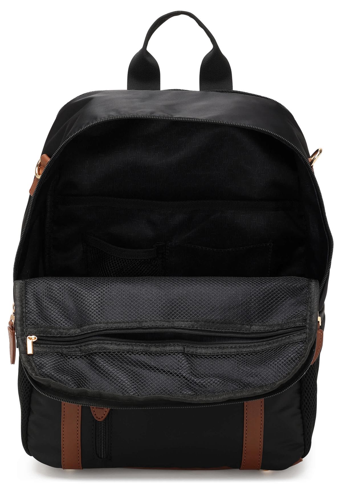 Luxe Journey 18L Twill and Vegan Leather Backpack
