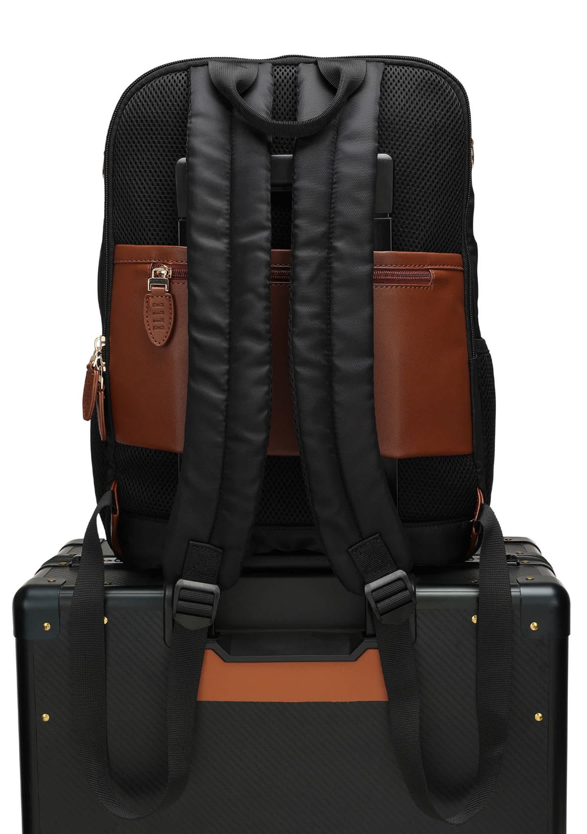 Luxe Journey 18L Twill and Vegan Leather Backpack