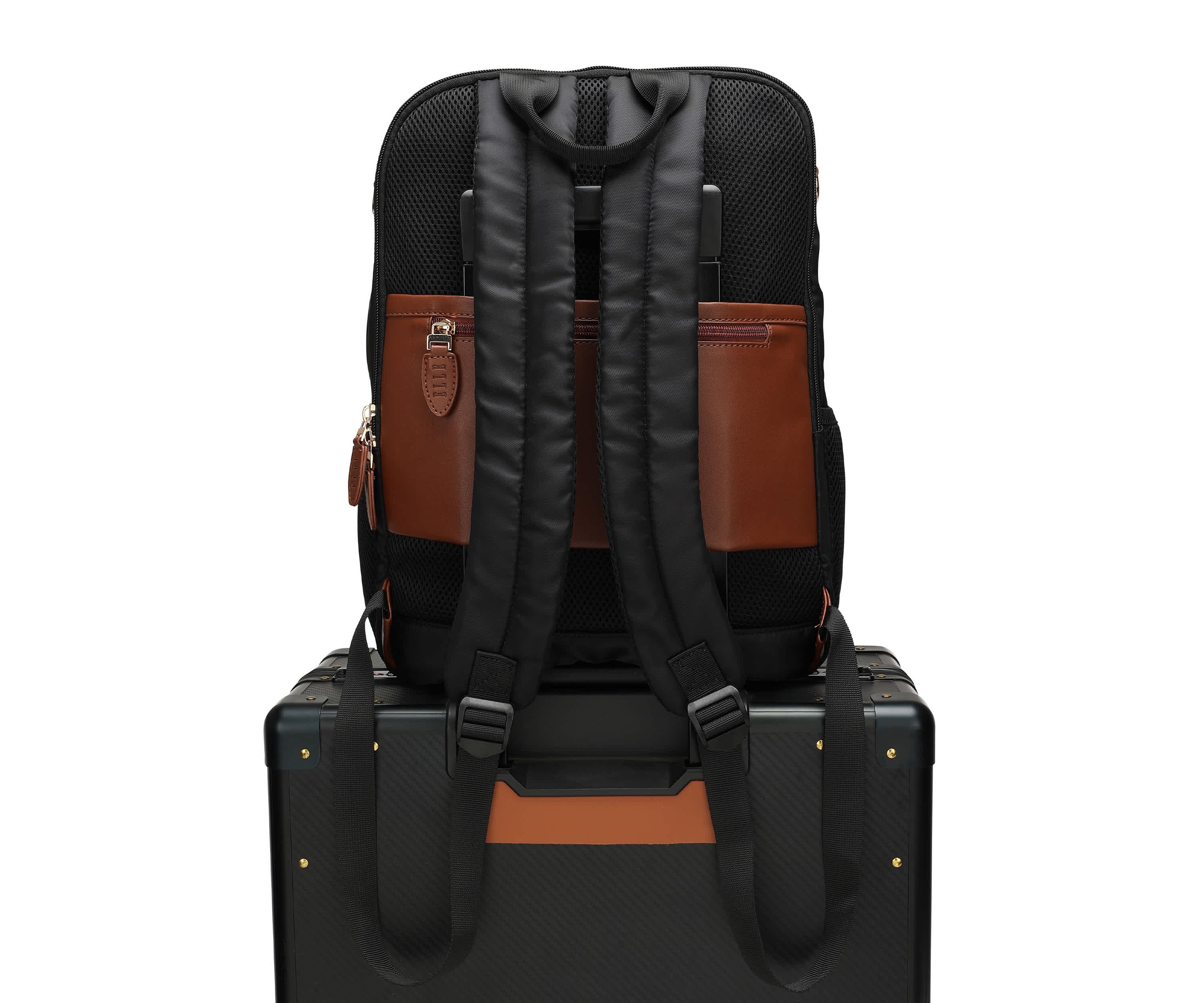 Luxe Journey 18L Twill and Vegan Leather Backpack