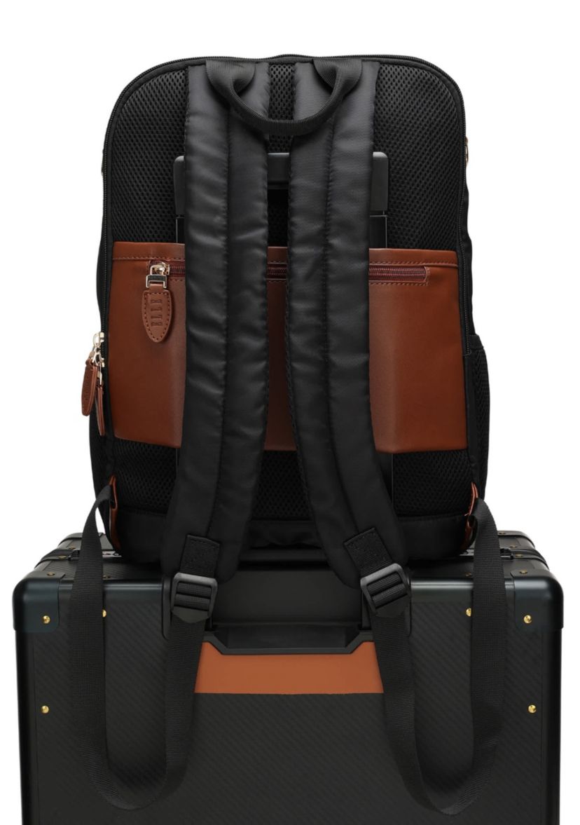 Luxe Journey 18L Twill and Vegan Leather Backpack