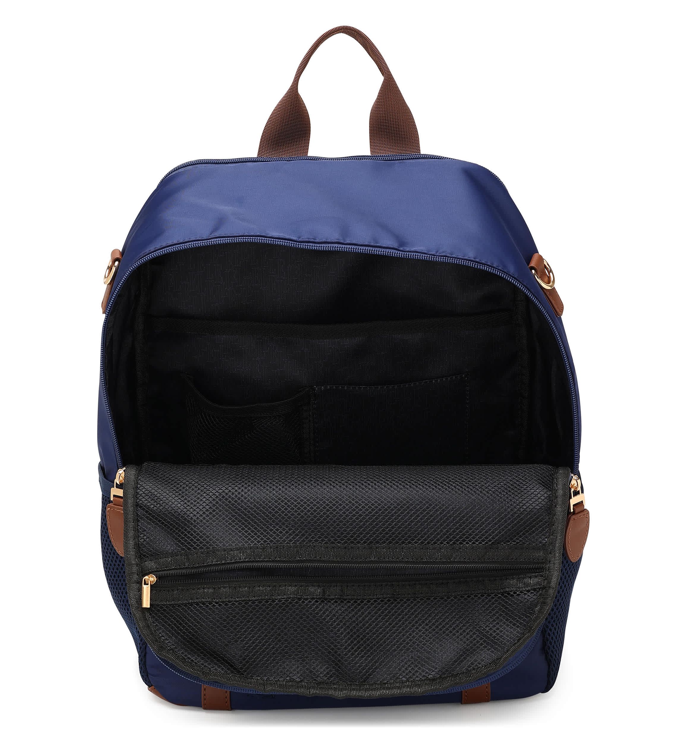 Luxe Journey 18L Twill and Vegan Leather Backpack