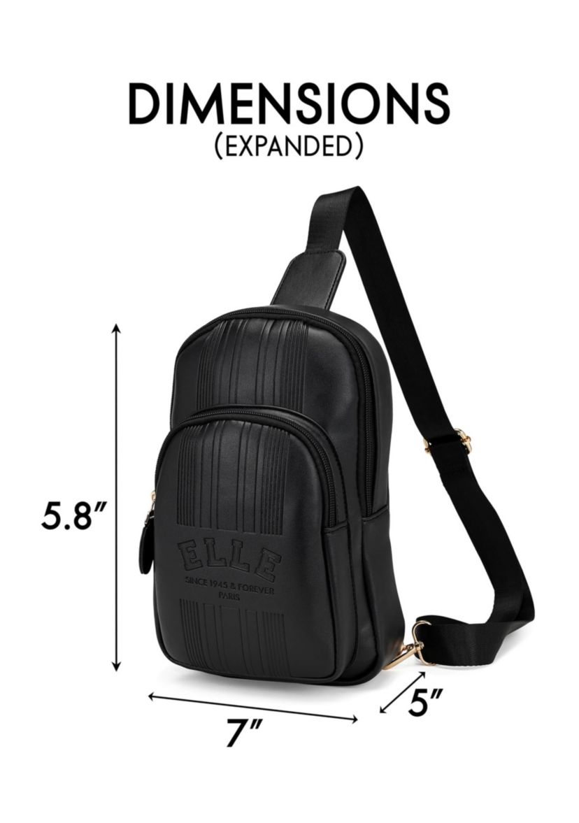 Roamer 2.8L Vegan Leather Chic Crossbody Bag