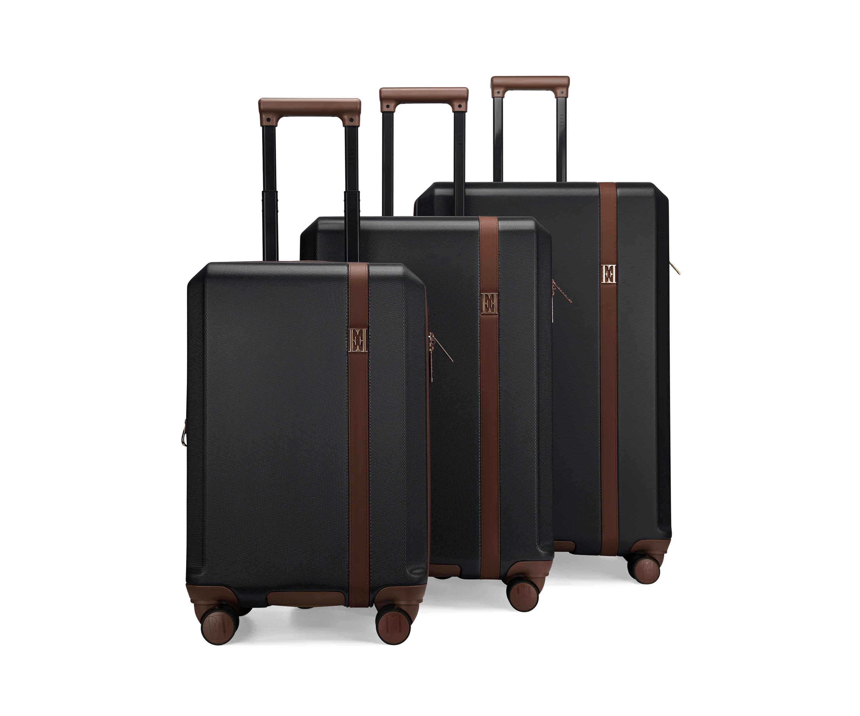 Luxe Journey 3 Piece Expandable Retro Spinner Luggage Set