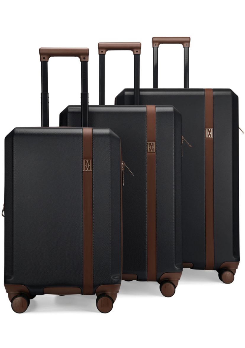 Luxe Journey 3 Piece Expandable Retro Spinner Luggage Set