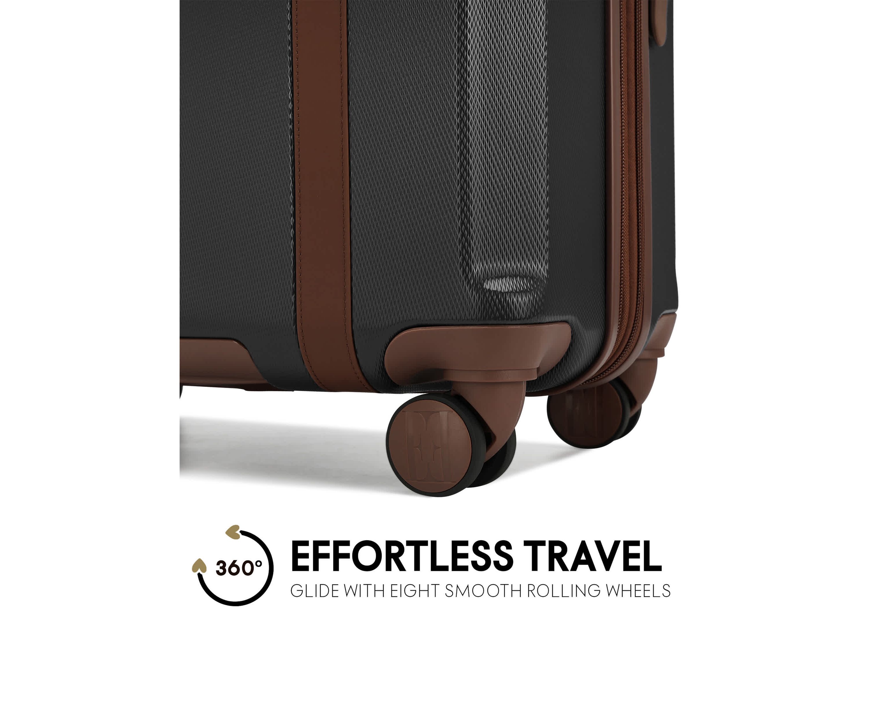 Luxe Journey 3 Piece Expandable Retro Spinner Luggage Set
